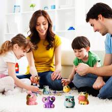 Cute Kawaii Animal Squeeze Toys With Pop-Out Eyes, Stress Relief Fidget Toys For Kids & Adults, Sensory Popping Balls For Anxiety, Birthday Party Favors, Kawaii Gifts For Boys & Girls