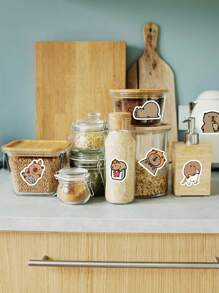 64pcs Capybara Stickers Cute Brown Stickers, Vinyl Waterproof Stickers For Laptop,Decorate Party Skateboard Phone Case Water Cup Guitar Sticker Sticker Can Diy Sticker