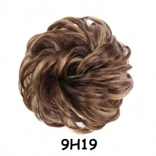 Synthetic Messy Hair Piece Daily Use Chignon Scrunchies Fake Elastic Hairpiece Blonde Brown Donut Bun For Women