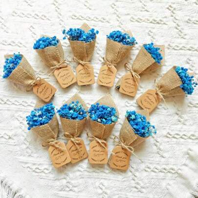 4/6/12 piezas Flores eternas y ramo de flores secas miniatura de respiración de bebé, imanes de refrigerador de alta gama, decoración de boda, regalo de cumpleaños, decoración del hogar, decoración de otoño