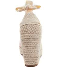 女士系带厚底凉鞋，厚底休闲运动鞋，女士厚底运动健步鞋 - 粉色 - 查看 3