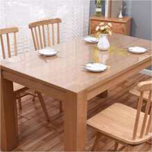 PVC Clear Table Protector - Multisize Thick Stylish High-Quality Transparent Plastic Desk Cover,Dustproof, Scratch Resistant,Rectangular Night Stand, Office & Computer Desk, Sofa Child Table, Small Simple And Stylish Desk Protector