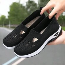 Women's Breathable Casual Soft-Sole Mesh Loafers, Comfortable Shoes For Middle-Aged And Elderly Mothers, Suitable For Spring And Autumn