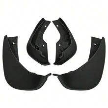 4Pcs Mudguards Mud Flap Guards For Front & Rear Wheel, No Drilling Required Vehicles Mudflaps Fenders Body Protection Compatible For 2011-2015 JUKE - 黑色 - 查看 6