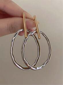 Bông tai lủng lẳng - Bạc - Xem 2