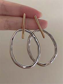 Bông tai lủng lẳng - Bạc - Xem 4