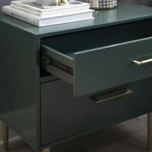 Galena 2-Drawer Nightstand, Navy