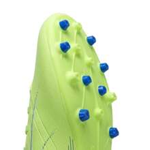 Puma 男子足球鞋ULTRA 5 PLAY MG 人工草皮訓練入門級運動鞋MG釘鞋 107906-03 - 青蘋綠-白-藍色 - 查看 6