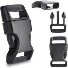 30pcs/Pack 5/8 Inch Side Release Buckles, Contoured Plastic Paracord Bracelet Clasps, Paracord Buckles 550 Cord Clips Paracord Bracelet Clasps Dog Collars DIY Craft Accessories - Multicolor - View 4