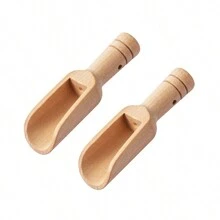 迷你木勺，榉木迷你勺，小浴盐勺，茶匙，哑光小调料勺，调料，浴盐，烹饪，小型厨房工具 - 彩色 - 查看 9