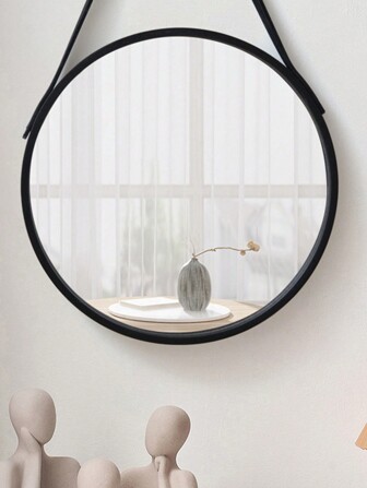 无需钻孔的悬挂式梳妆镜、壁挂式浴室镜、宿舍化妆镜、洗手间镜生日