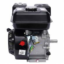kangten 4 Stroke OHV Gasoline Engine Standing Engine Go Kart Engine Air Cooled Gasoline Engine - Black - View 6