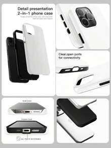 1 st. Aangepaste 2-in-1 fototelefoonhoesje, aangepaste afbeelding telefoonhoesje, koppels/vrienden/familie foto ontwerp, iPhone telefoonhoesje, aangepaste foto gepersonaliseerde schokbestendige telefoon beschermhoes, huisdier foto telefoonhoesje, geweldig cadeau voor vrienden, klasgenoten, familie, vriendin, vriend, compatibel met iPhone 11/12/13/14/15/16 Pro Max
