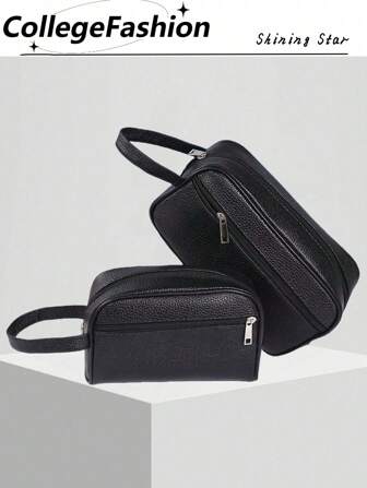 男士时尚PU皮革纯色手机小钱包手拿包腕包工作周末旅行露营度假洗漱包防水随身休闲商务包男士礼物返校情人节礼物男士情人节礼物复古运动生活男士钱包礼品袋包包手拿包手提包春季复古包迷你包圣诞礼物男士礼物