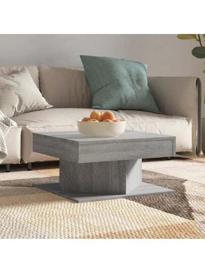 VidaXL Coffee Tafel 57x57x30 Cm Processed Wood Grijs Sonoma Oak