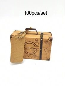 حقيبة سفر، علبة حلوى، علبة تغليف هدايا، علبة تذكارات زفاف، مستلزمات حفلات، اكسسوارات الخبز