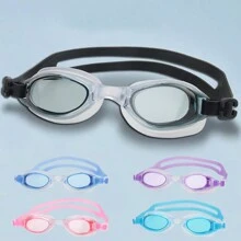 Adult Swimming Goggles With Adjustable Head Strap, Beach Essentials, Beach Accessories, Pool Float - Purple - View 2