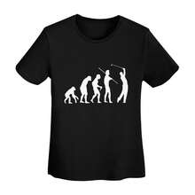 Women's Graphic Tees Golf Evolution Shirt Unisex T-Shirt Short Sleeve Casual Tee Top