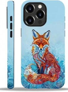 Compatible With IPhone 13-16 Pro Max Case, Fox Van Gogh Painting Style Print Phone Case Funny Liquid Silicone Case Impact Resistant Anti-Scratch Shockproof Protective Cover Gifts For Family, Friends, Kids, Birthday,Spring, Holiday, Boyfriends, Girlfriends, Valentine's Day