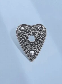 1pc Occult Ouija Board With Planchette Enamel Pins Custom Brooches Lapel Badges Clothes Punk Gothic Jewelry Gift For Friends