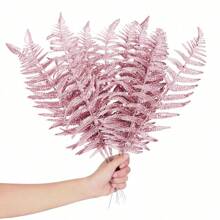 20 piezas/10 piezas Hojas brillantes, hojas tropicales artificiales, hojas de árbol de Navidad con brillo, adornos con brillo para DIY en tallos de ramos, decoración de coronas, hermosas flores artificiales para decoración de árbol de Navidad, decoración del hogar, relleno de escritorio de oficina, Acción de Gracias, decoraciones navideñas, decoración de mesa, DIY coronas, decoración de regalo navideño, suministros para fiestas navideñas, decoración de habitación