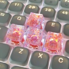 1pc Teclas de teclado mecânico coloridas, perfil OEM R4, material ABS, substituição de tecla ESC, acessório de computador DIY fofo presente
