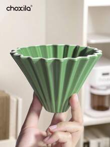 choxila 1 件陶瓷咖啡滤纸滴滤器、纸杯蛋糕手冲咖啡滤纸、永久手工咖啡滤纸杯咖啡漏斗、咖啡配件