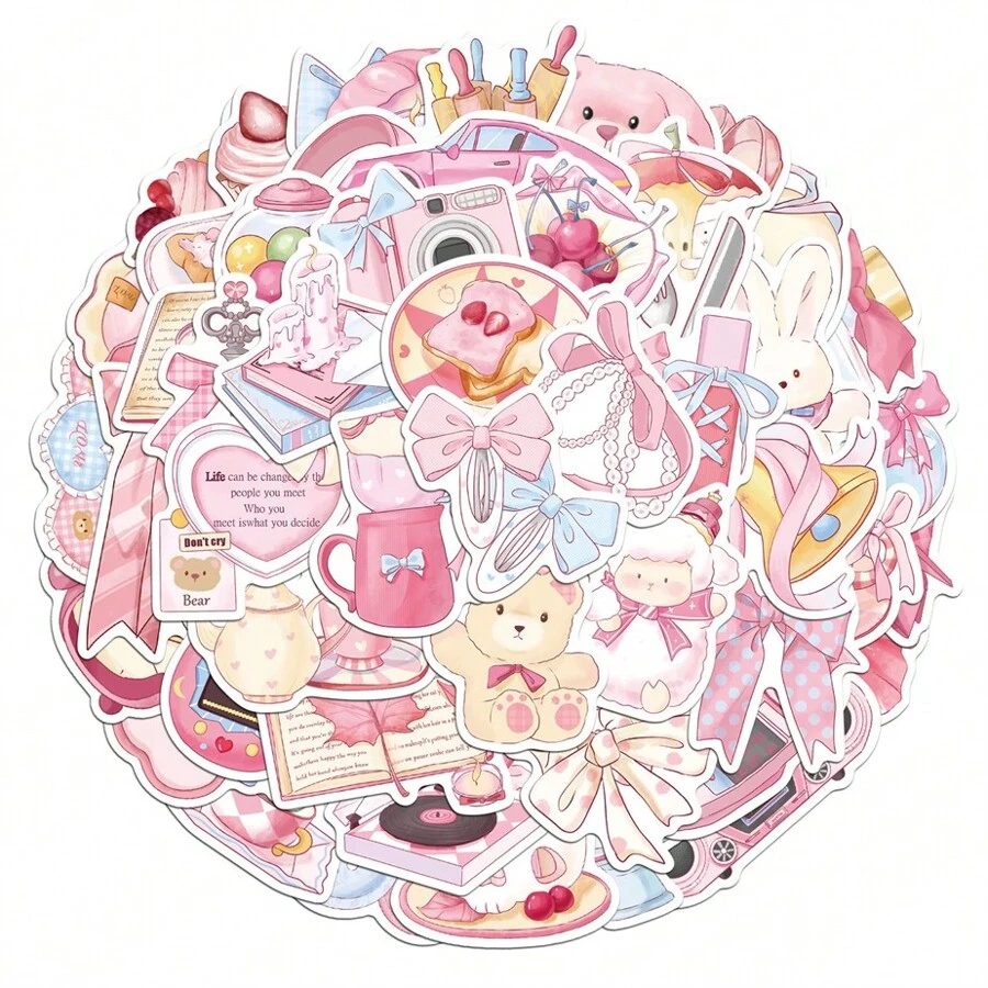 45 pz/pacco Gatti Pesci Set di Adesivi Scrapbookin... - Grandado