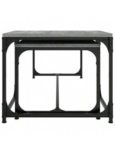 VidaXL Coffee Tables Pcs Processed Wood Grijs Sonoma Oak view 5