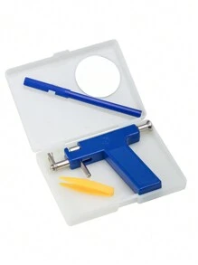 1pc 4mm Ear Piercing Gun, Stainless Steel Mini Piercing Earring Gun, Low-Pain Ear Piercer, Ear Hole Punch