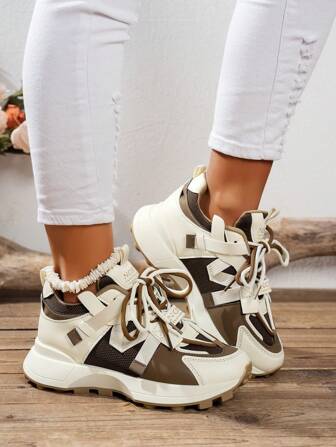 女式厚底休闲运动鞋