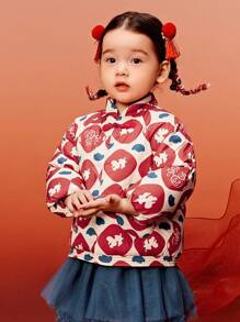 mini bala Mini Bala Baby Girl' Winter Katoenen Jas, Nieuwjaar Waterbestendige Buitenkleding