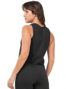 Women Basic Tops - màu đen - Xem 2