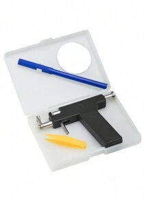 1pc 4mm Ear Piercing Gun, Stainless Steel Mini Piercing Earring Gun, Low-Pain Ear Piercer, Ear Hole Punch