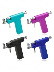 1pc 4mm Ear Piercing Gun, Stainless Steel Mini Piercing Earring Gun, Low-Pain Ear Piercer, Ear Hole Punch