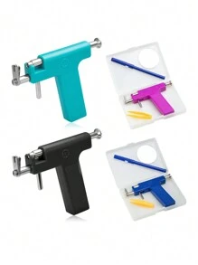 1pc 4mm Ear Piercing Gun, Stainless Steel Mini Piercing Earring Gun, Low-Pain Ear Piercer, Ear Hole Punch