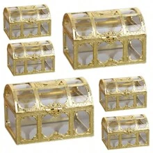 12 pièces Boîte à trésor, boîte à bonbons, boîte de rangement en plastique rétro pour bonbons, convient pour les mariages, les anniversaires, la Saint-Valentin, les fêtes et autres rassemblements, convient pour la décoration de la maison et la décoration de fête