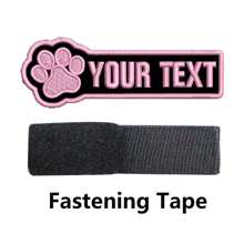 Custom 2 Cat Paw Name Stickers Clothing Decorative Patches Can Iron On Or Sew On Or Hook And Loop Backing