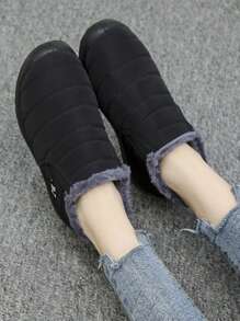 Bottes femmes 36-46 Bottes de cheville imperméables à talons bas Bottes d'hiver mode Chaussures d'hiver noires Bottes de neige chaudes pour femmes