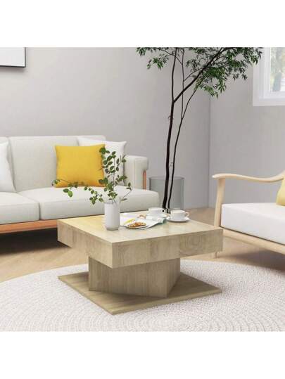 VidaXL Coffee Tafel 57x57x30 Cm Processed Wood Sonoma Oak