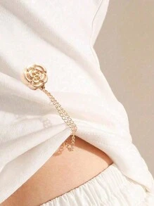 2pcs Adjustable Magnetic Pants Clip And Cuff Clip - Alloy, Detachable Hem Clasps, Fits For Pants And T-Shirts, Seamless F