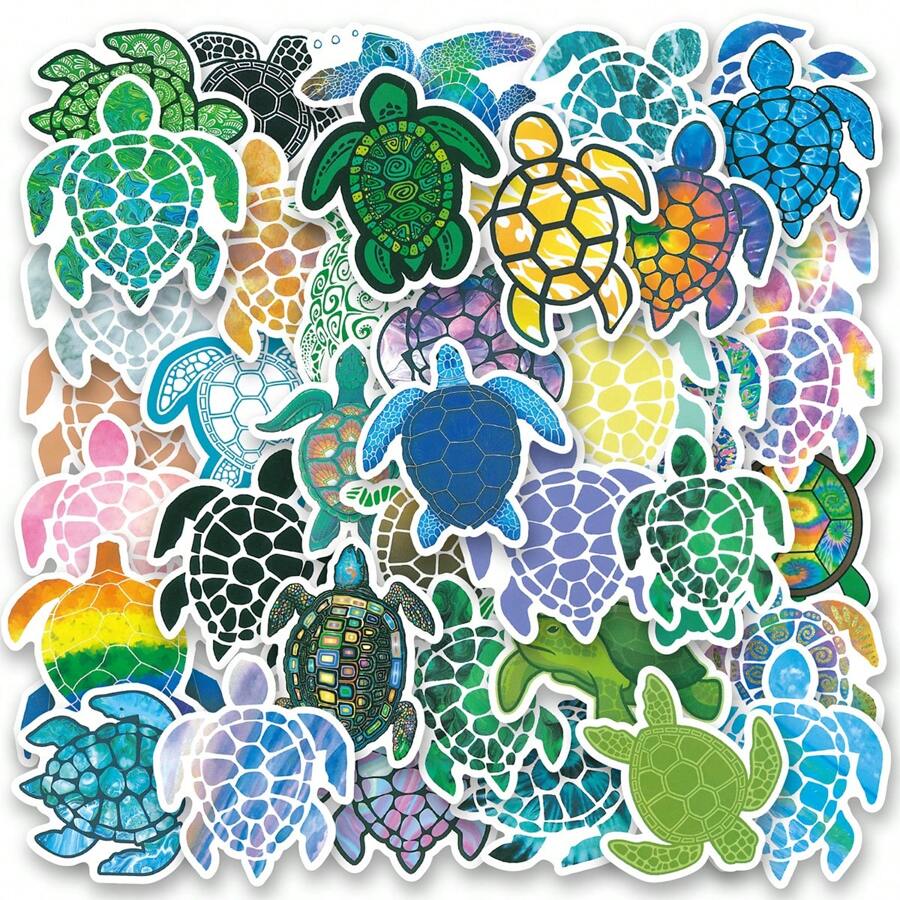 40Pcs Sea Turtles Stickers Vinyl Aesthetics Stickers For Scrapbooking ...