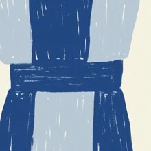 1 szt. Ręcznie rysowany wydruk artystyczny Moka Pot, radosne dekoracje ścienne ekspresu do kawy, dekoracja ścienna miłośnika kawy, nowoczesny niebieski wystrój kuchni, plakat miłośnika espresso, bez ramki