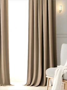 Opaque Solid Color Curtain Panels, Nano-Material Blackout Screens For Skylights, Nap Companions, Bedroom & Living Room Partitions, Linen