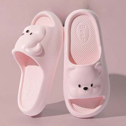 Pantofole divertenti per donne, per interni, casa e bagno, con suola spessa antiscivolo, resistenti agli odori, con design carino e a tema cartoni animati, unisex