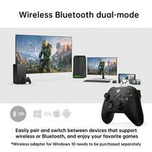 Microsoft 遊戲手把Series 無線控制器 舒適掌握設計 暢玩各類遊戲 扳機震動馬達 國行XBOX手把 黑色 - 磨砂黑 - 查看 3