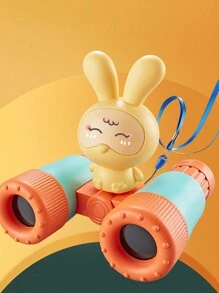 1 Set de Binoculares con diseño de conejo, kit de binoculares y silbato portátiles y divertidos para actividades al aire libre como regalo para niños, niñas, jardín de infantes, con accesorios variados - Multicolor - Ver 14