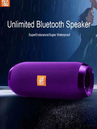 T&G Wireless Speaker Portable Outdoor Wireless Compatible Charging Cable & Auxiliary Cable - FM TF USB Plug In Card - Enjoy Clear And Powerful Sound Anytime, Anywhere, Insert Card USB Flash Drive, Hands-Free Call/FM/TF Card/U Disk, Connect Mobile Phone/Tablet/TV, Wireless Portable Speaker, Electronics/Consumer Electronics, Birthday Party Gifts, TG117, Multi-Color Choice, 1200 MAh