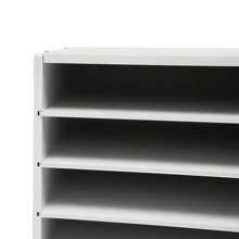 YUNRUX 27-Compartment File Folder, Paper Tray, Desk Cabinet, Literature Organizer, White Document Tray, Desk Organizer - Putih - View 3
