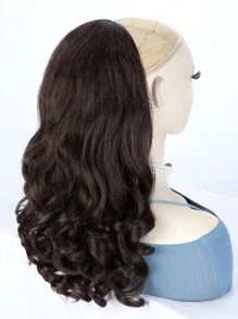 Yaki Cury Wave Paardenstaart Extension Trekkoord Paardenstaart Voor Vrouwen Synthetische Lange Krullende Golf Paardenstaarten Haarextensies Clip In Paardenstaart 16 Inch Haarstuk